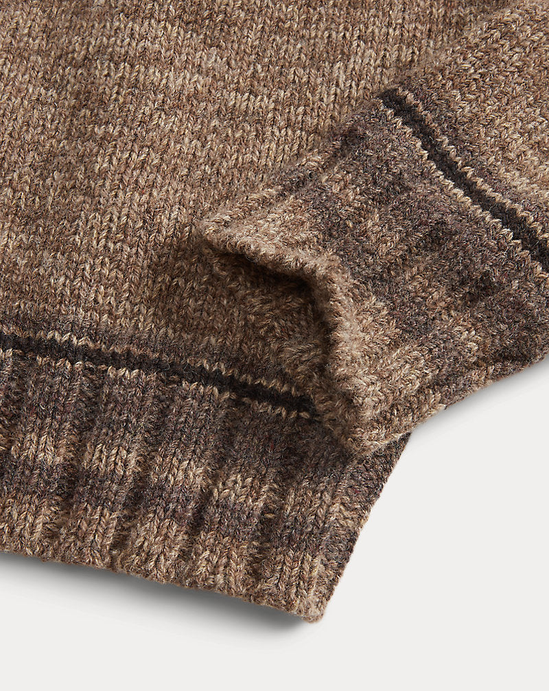 Naiomi Glasses Wool-Blend Jumper Brown Combo
