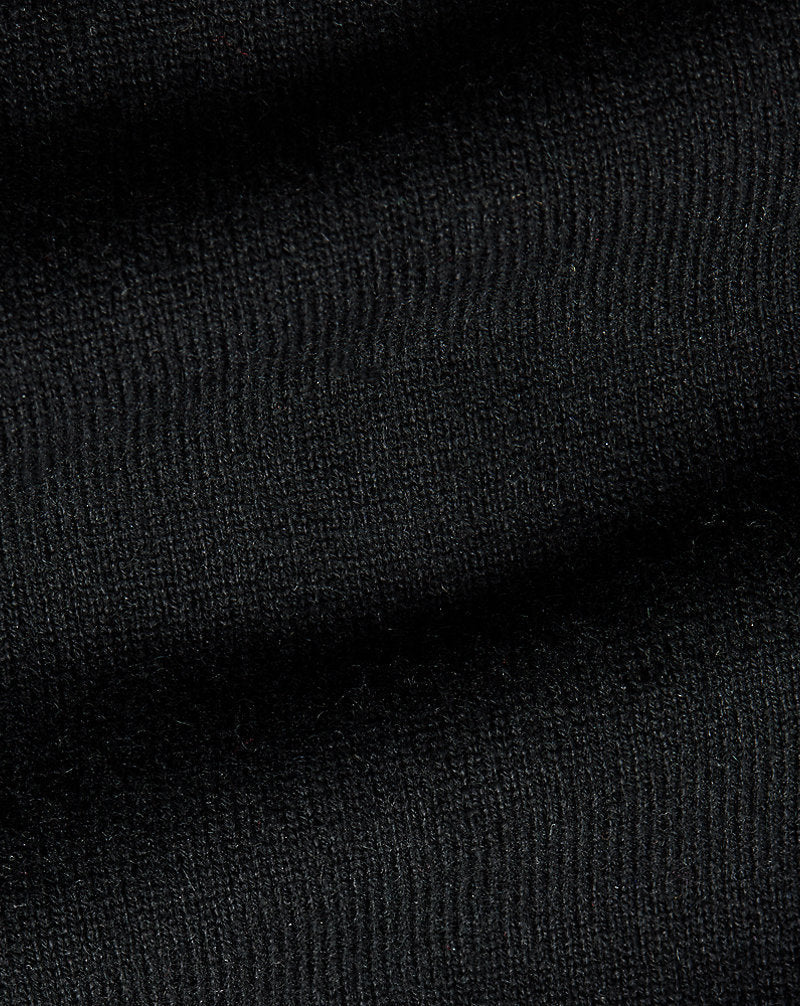 Wool-Cashmere Western Shirt Jumper Black