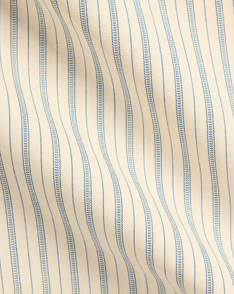 Striped Dobby Shirt Cream/Blue