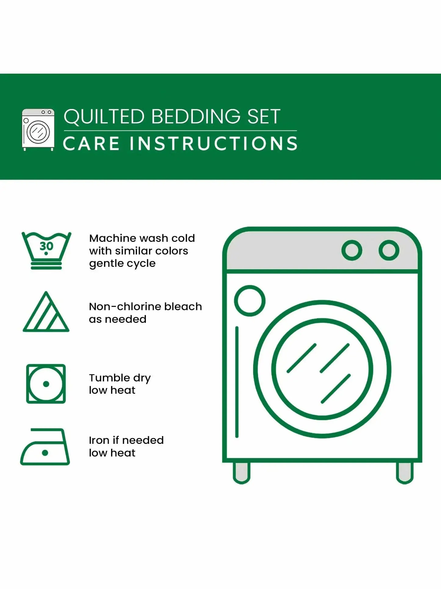 Dark Forest Retreat Quilted 3-Piece Bedding Set