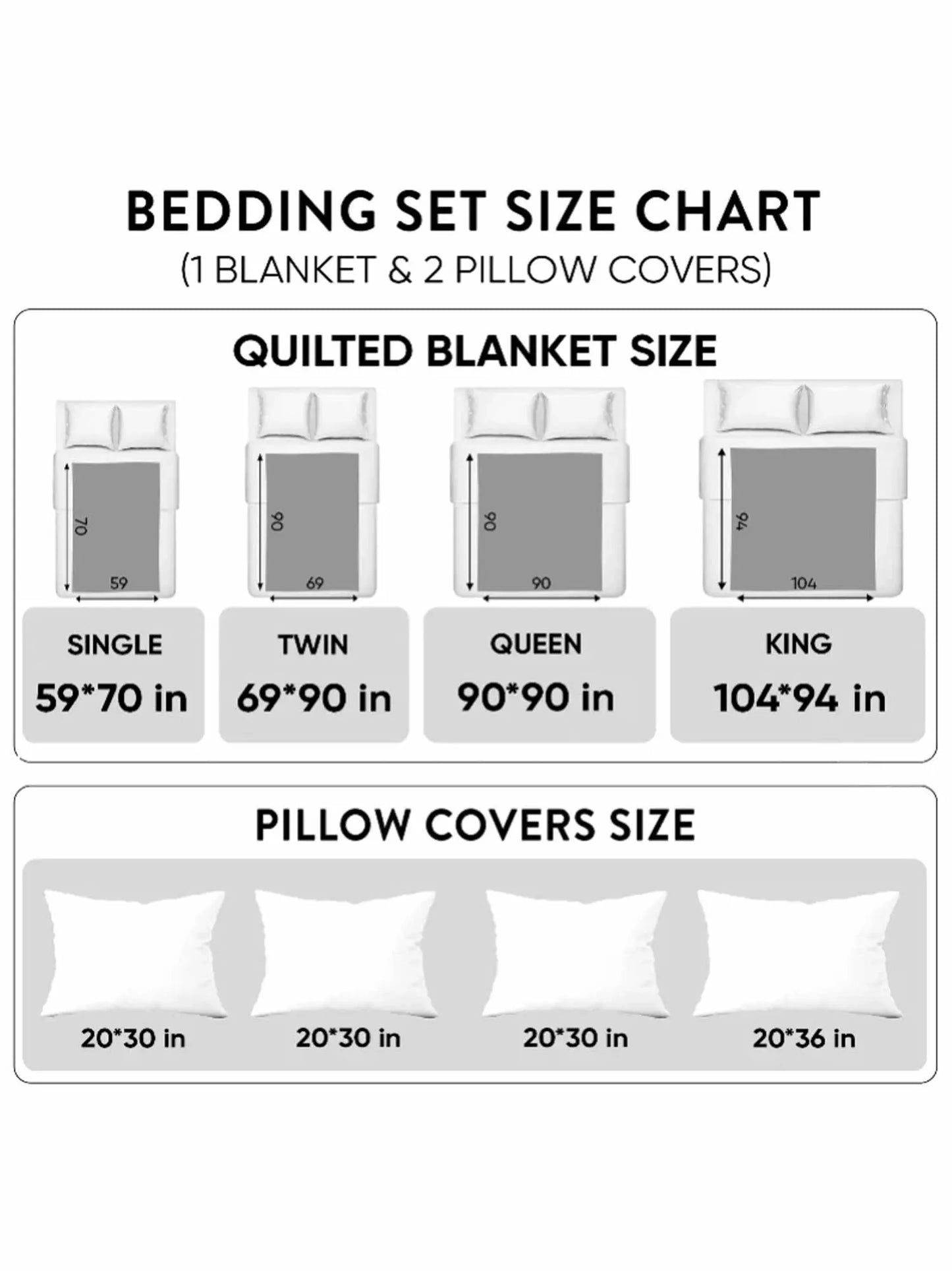 Peace Flower 3- Piece Quilted Bedding Set