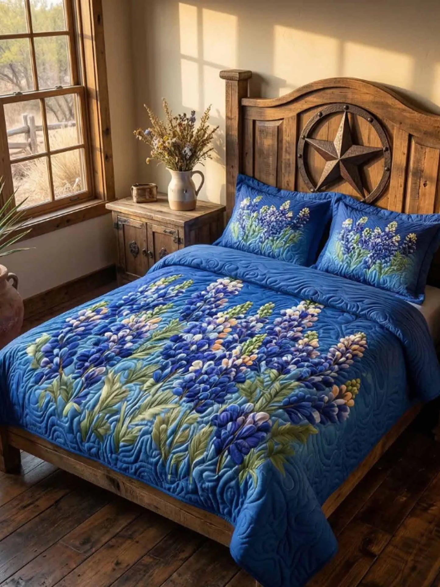 Country Bloom 3-Piece Quilted Bedding Set