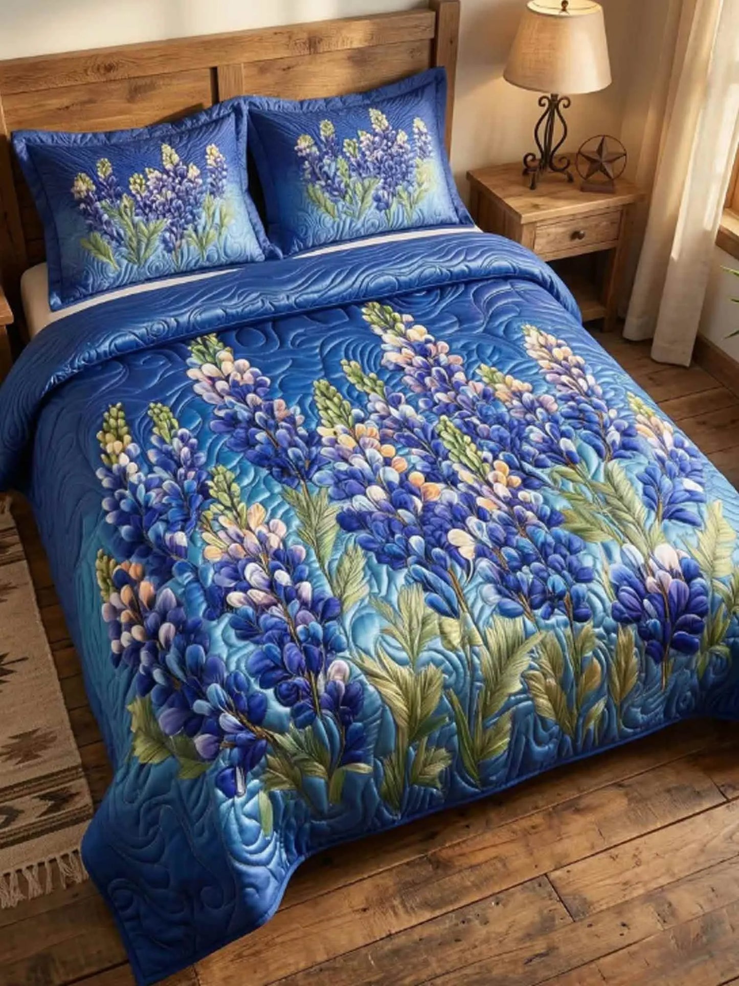 Country Bloom 3-Piece Quilted Bedding Set