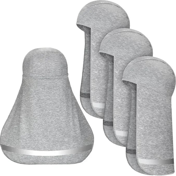 4 Pieces Hard Hat Sun Shade with Neck Flap – Cooling Skull Cap for Outdoor Work, Fishing & Hiking