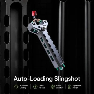 🔥Limited-Time 50% OFF✨Professional Telescopic Aluminum Alloy Auto-Loading Slingshot Full Kit (200 Steel Balls)