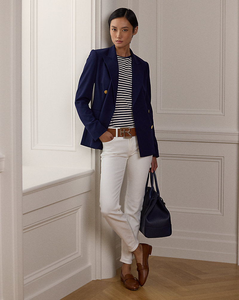 Camden Wool Crepe Jacket Navy