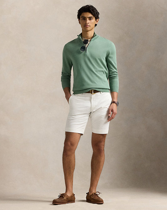 24 cm Stretch Slim Fit Chino Short White
