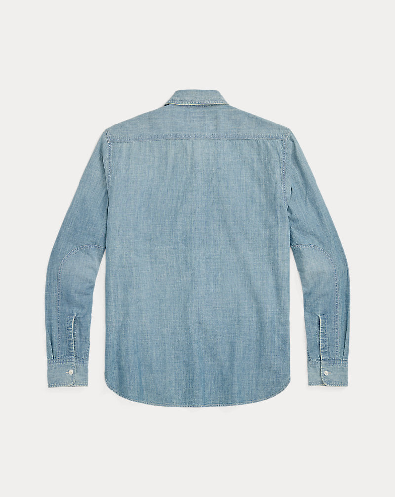 Indigo Chambray Workshirt Medium Wash