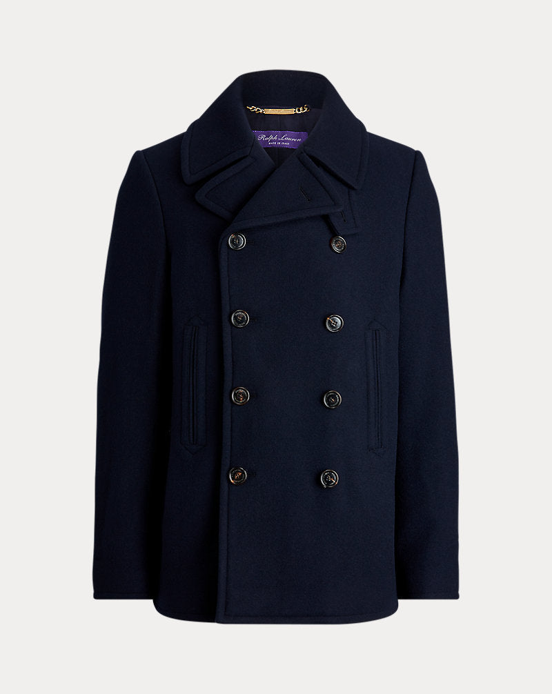 Fullerton Wool-Cashmere Peacoat Classic Chairman Navy
