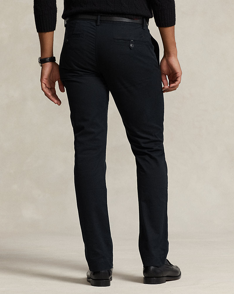 Stretch Slim-Fit Twill Trouser Black