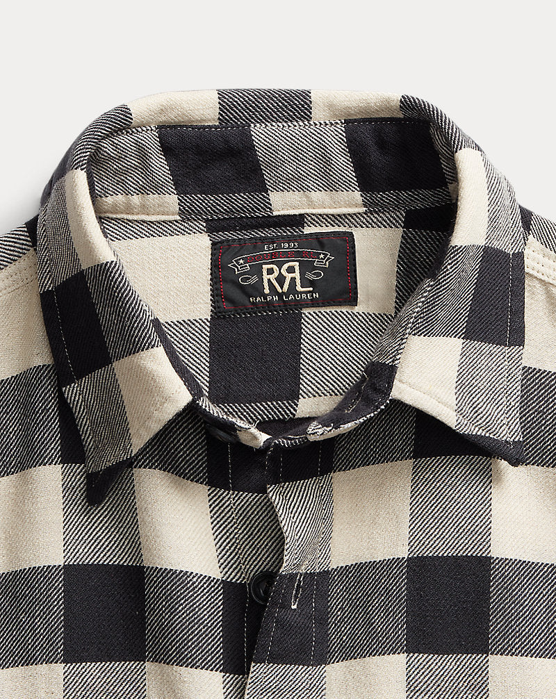 Buffalo Check Twill Workshirt 413 Black/Cream