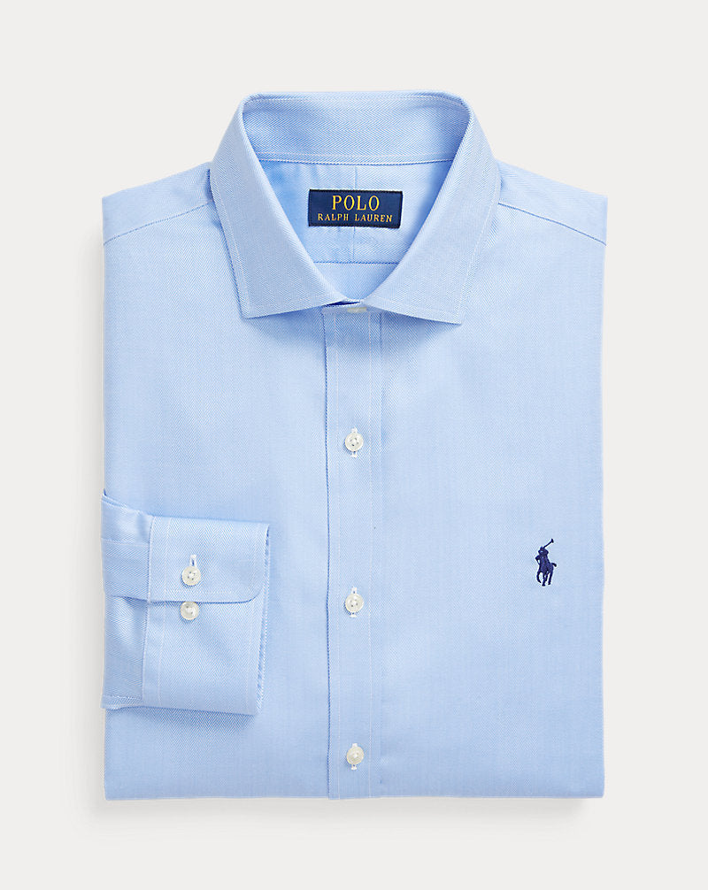Slim Fit Poplin Shirt Blue