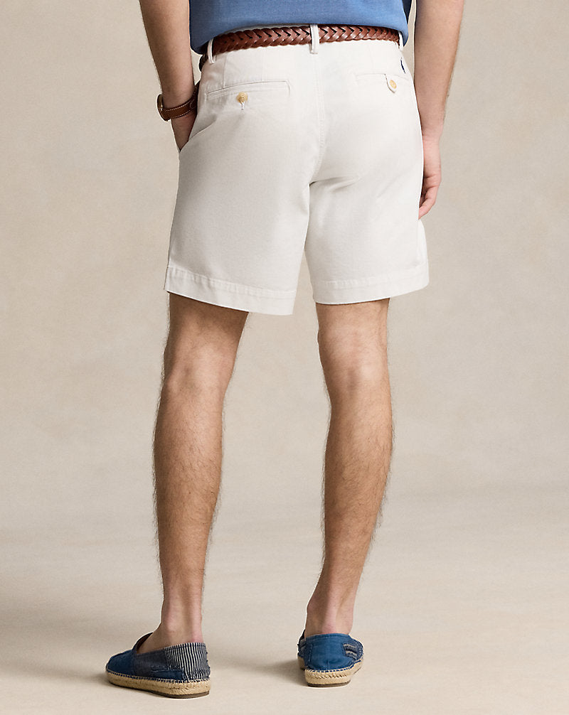 20.5 cm Stretch Straight Fit Chino Short Deckwash White