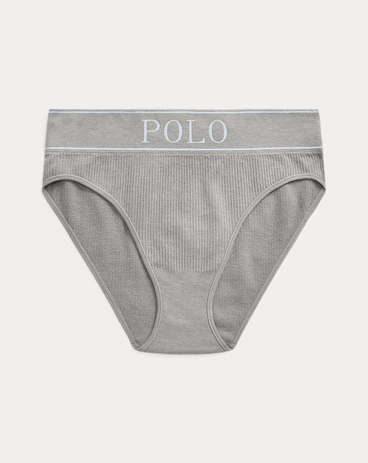 Logo Seamless High-Rise Brief Heather Grey