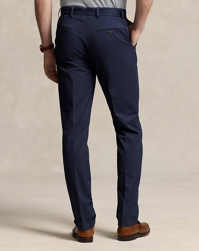Stretch Chino Suit Trouser Nautical Ink