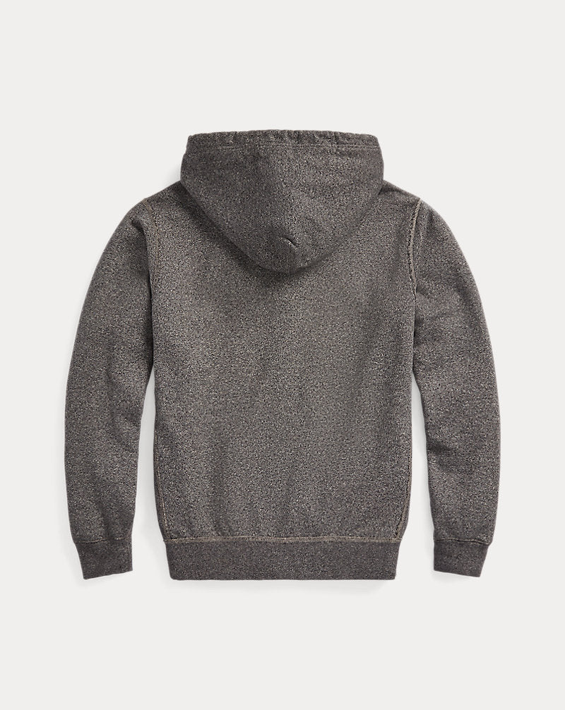 French Terry Full-Zip Hoodie Charcoal Heather