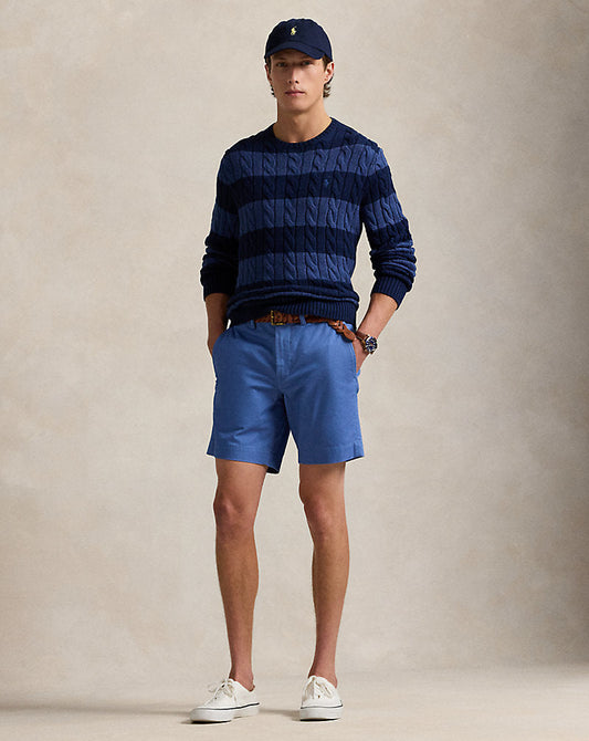 20.5 cm Stretch Straight Fit Chino Short Nimes Blue