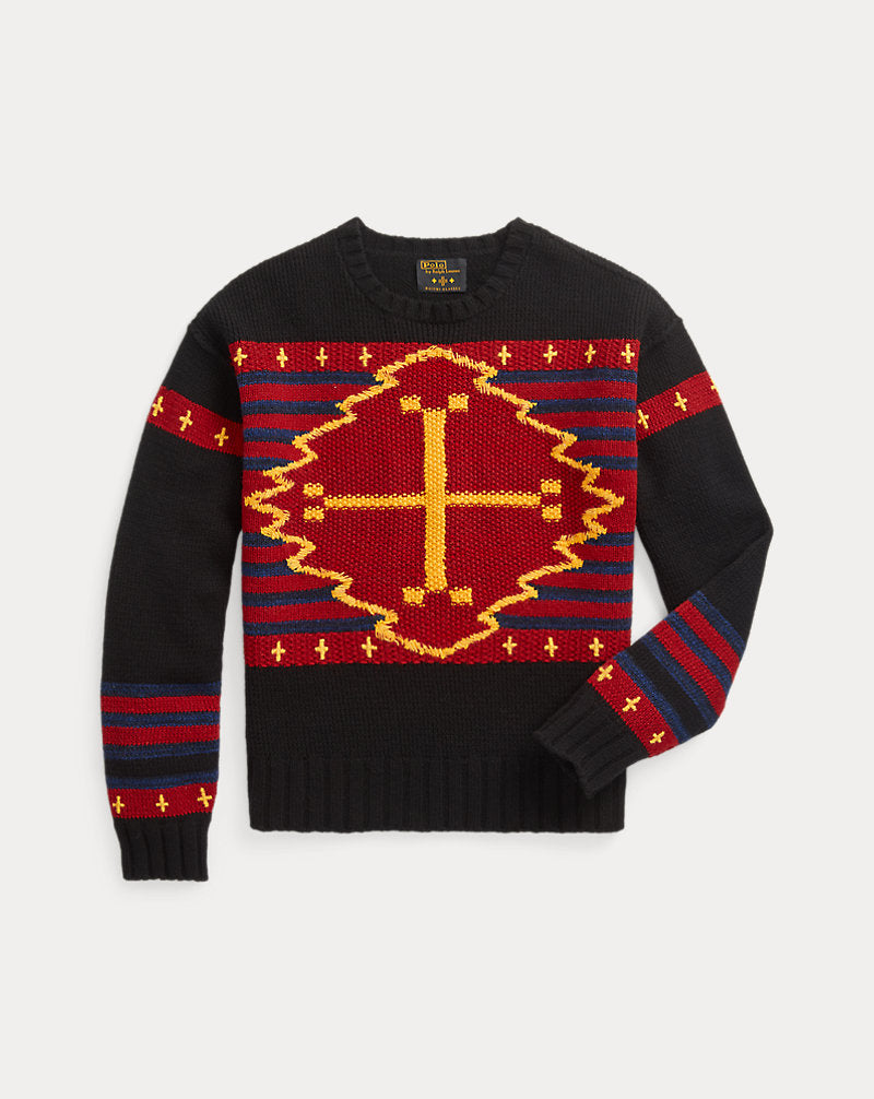 Naiomi Glasses Wool-Blend Jumper Black Combo