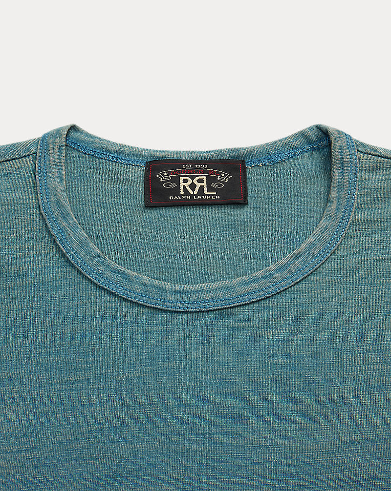 Indigo Jersey Pocket T-Shirt Washed Blue Indigo