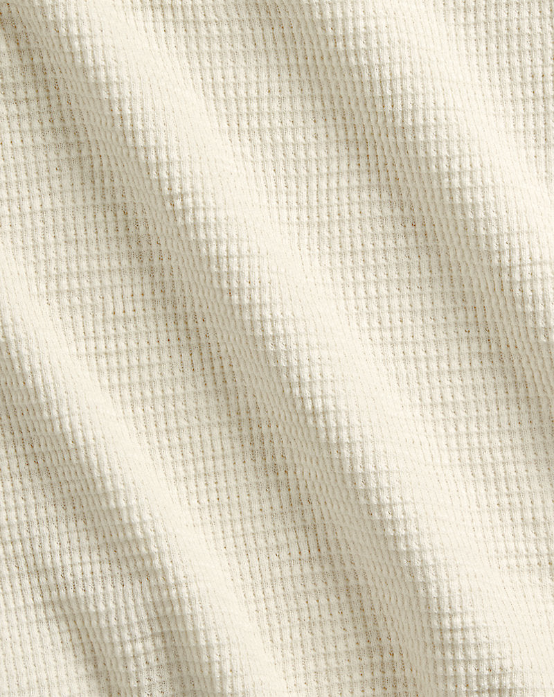 Waffle-Knit Crewneck Paper White