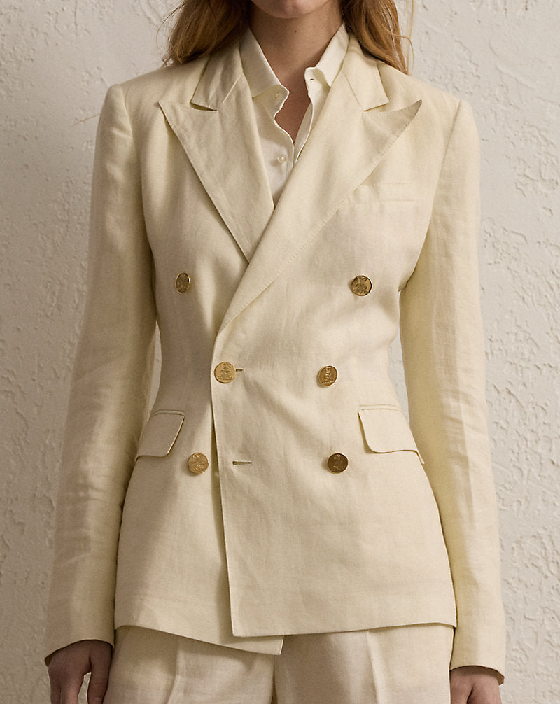 Camden Linen Jacket Lux Cream