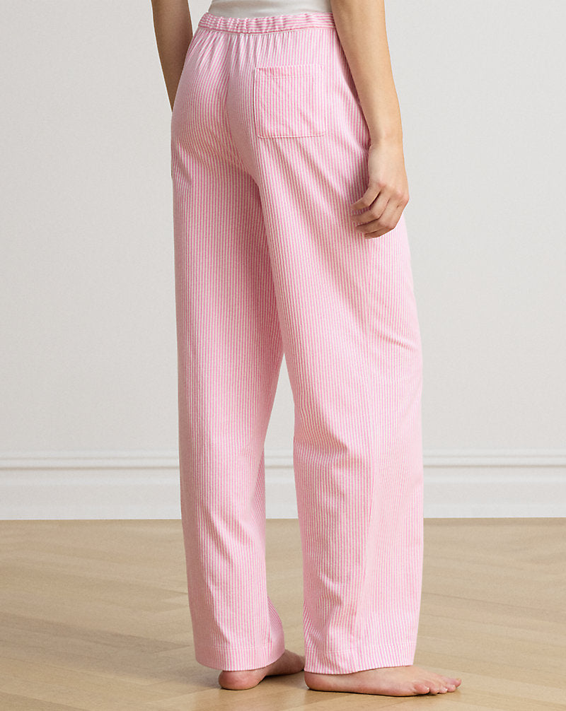 Striped Cotton Jersey Pajama Pant Pink Stripe