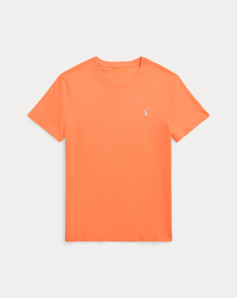 Custom Slim Fit Jersey Crewneck T-Shirt Classic Peach