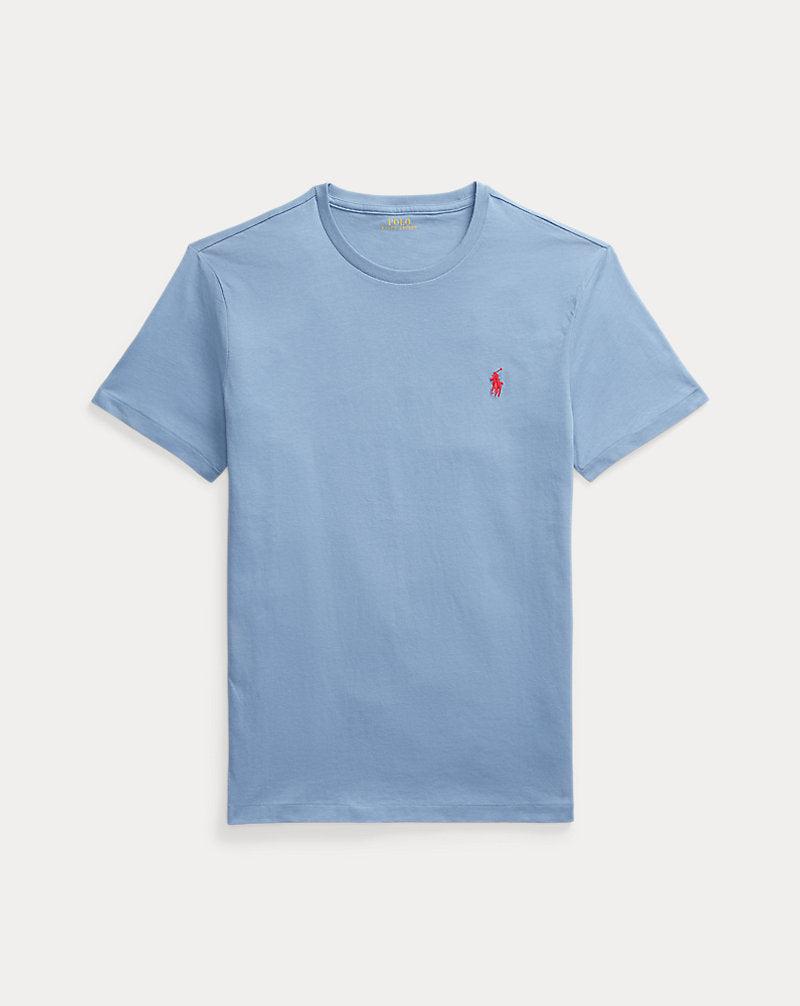 Custom Slim Fit Jersey Crewneck T-Shirt Campus Blue