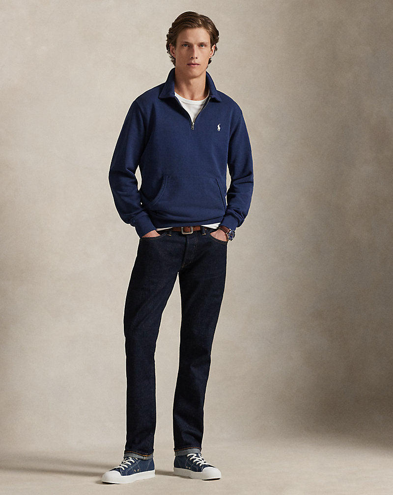 Loopback Fleece Quarter-Zip Sweatshirt Cruise Navy