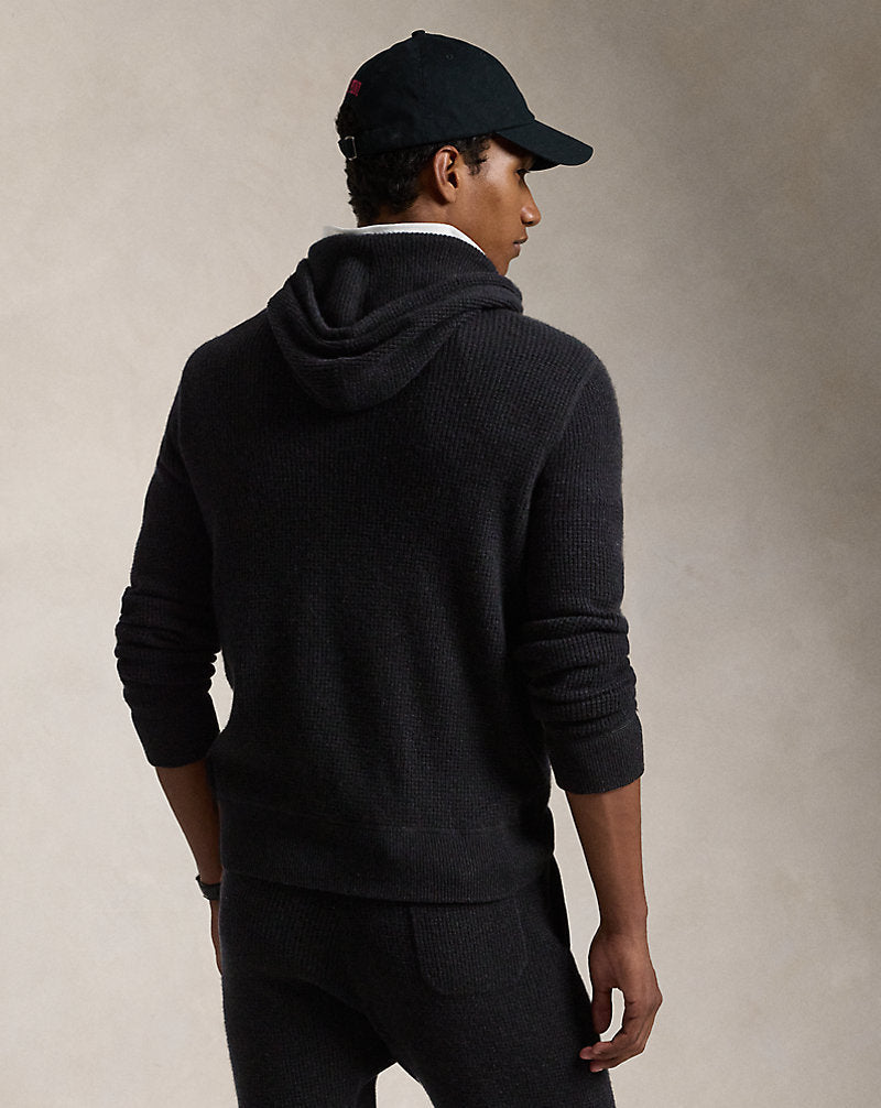 Pink Pony Washable Cashmere Jumper Polo Black