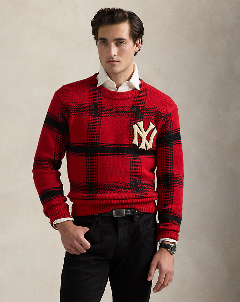 Polo  Yankees Plaid Jumper Red/Black Combo