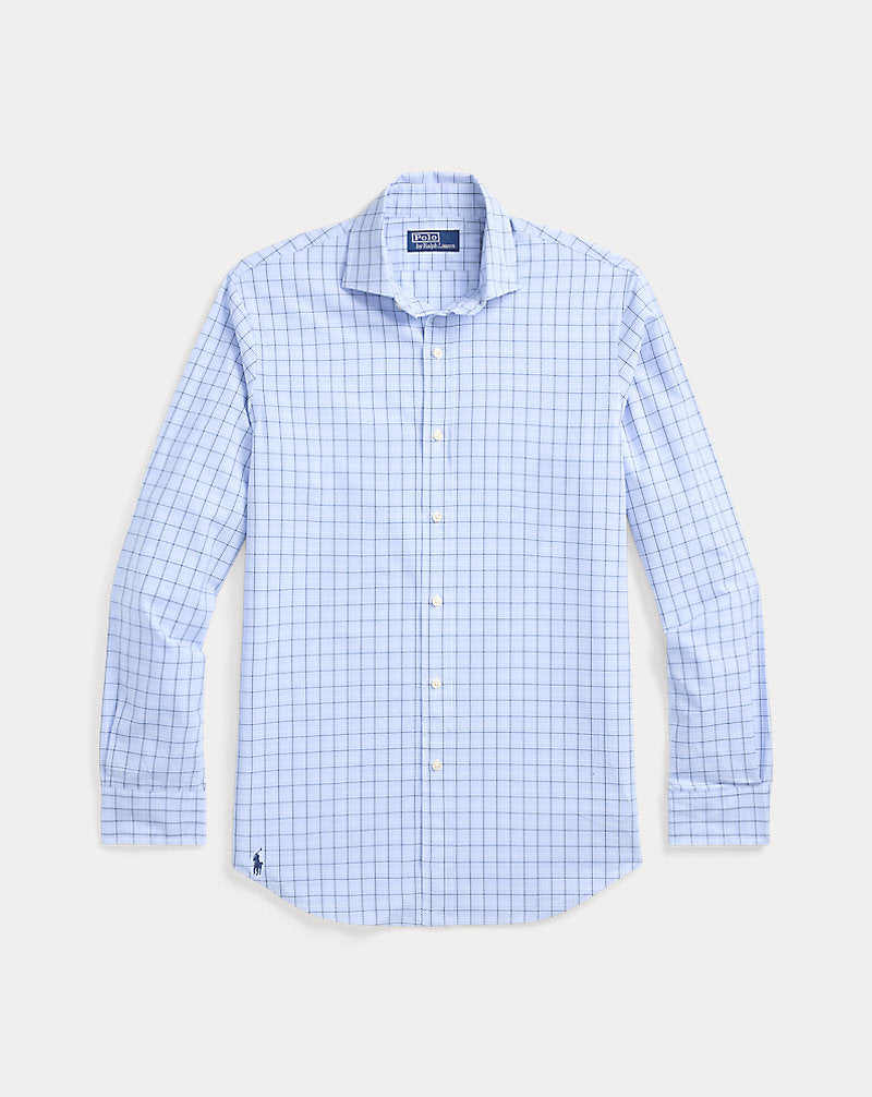 Classic Fit Checked Poplin Shirt Blue Multi