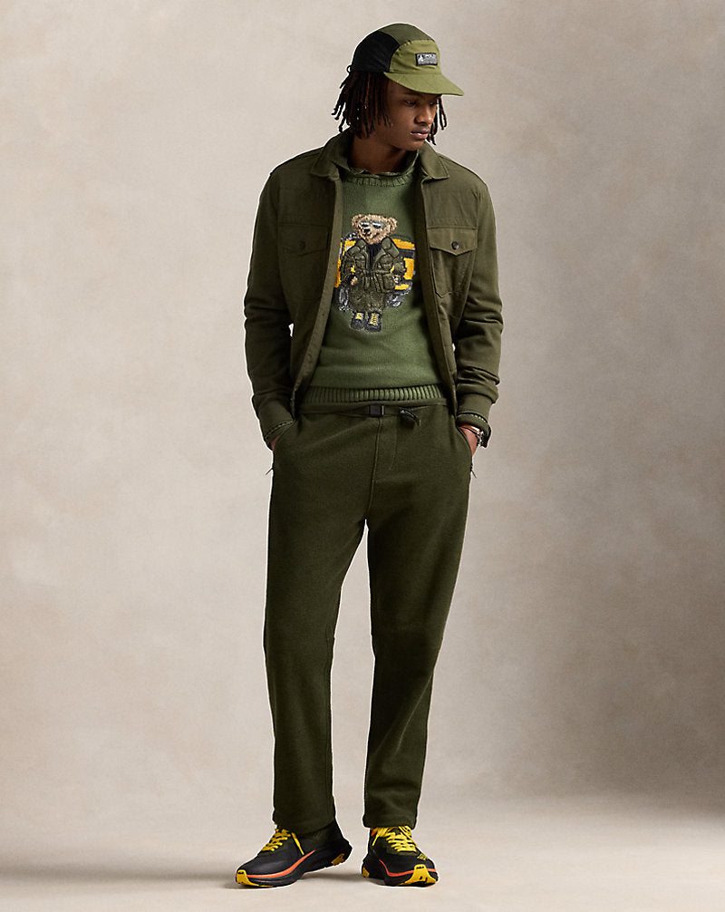 Polo Bear Rollneck Jumper New Olive Defender Bear