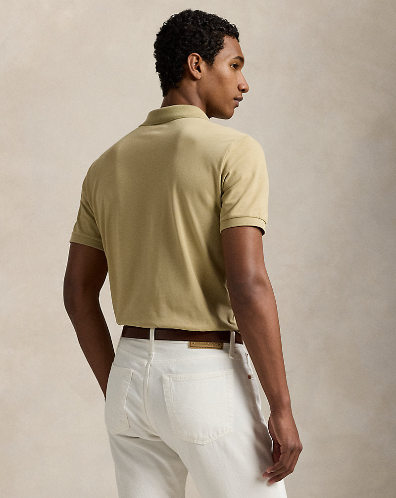 Tailored Fit Performance Mesh Polo Shirt Classic Khaki