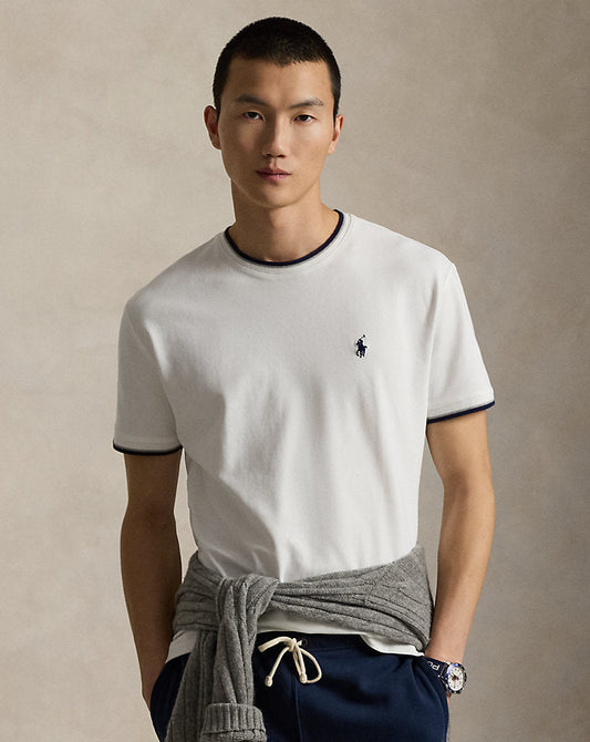 Classic Fit Stretch Mesh T-Shirt White