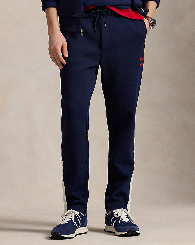 Double-Knit Mesh Track Trouser Cruise Navy Multi