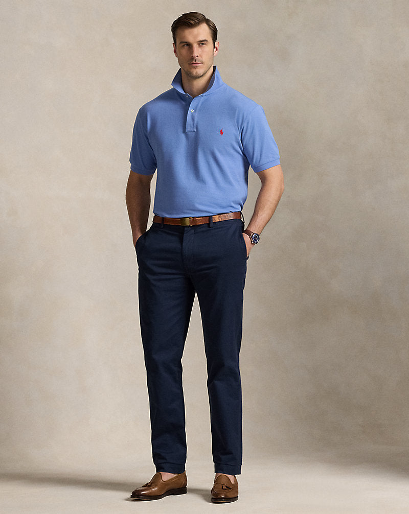 Mesh Polo Shirt Campus Blue