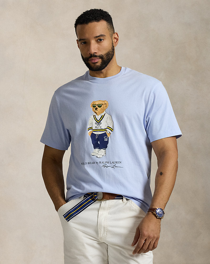 Polo Bear Jersey T-Shirt Cornflour Blue