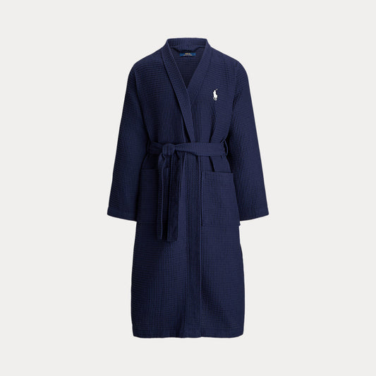 Cotton Pique Robe Cruise Navy