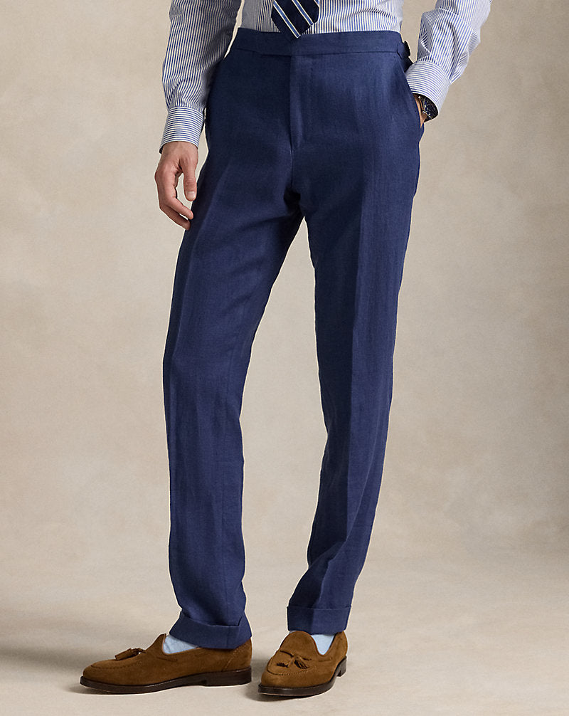 Linen Trouser Bright Navy
