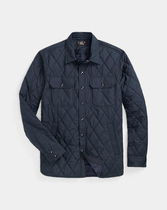 Quilted Overshirt Navy