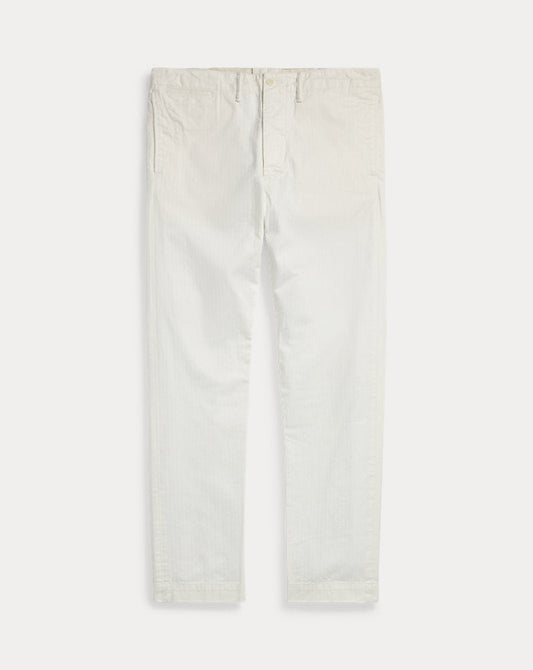 Herringbone Twill Officer's Trouser White