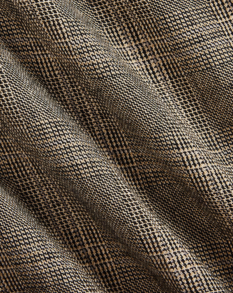 Checked Wool Twill Officer's Trouser Grey Multi