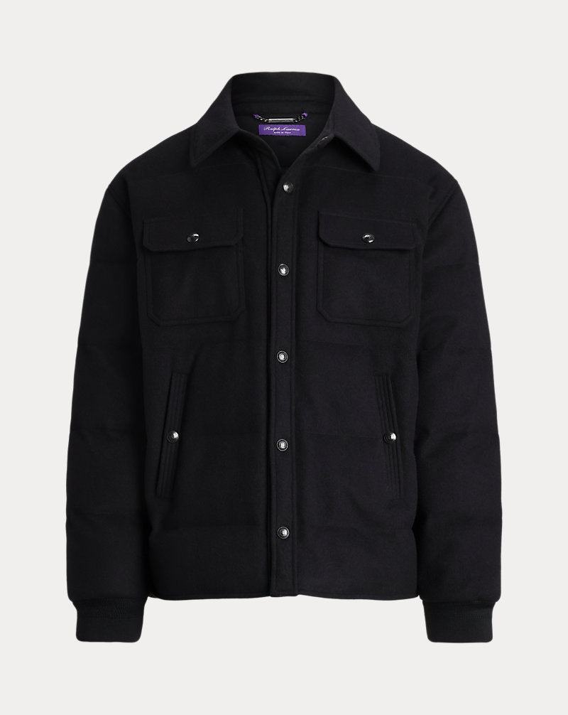 Bennett Wool-Blend Down Jacket Polo Black