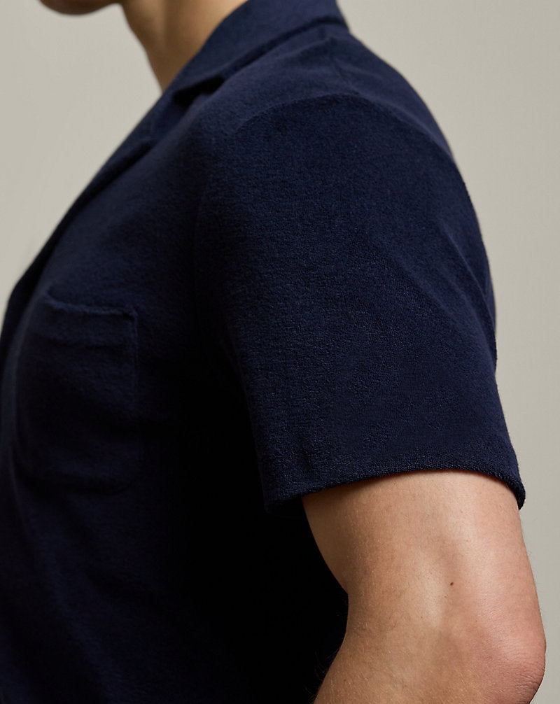 Riviera Terry Camp Shirt Classic Chairman Navy